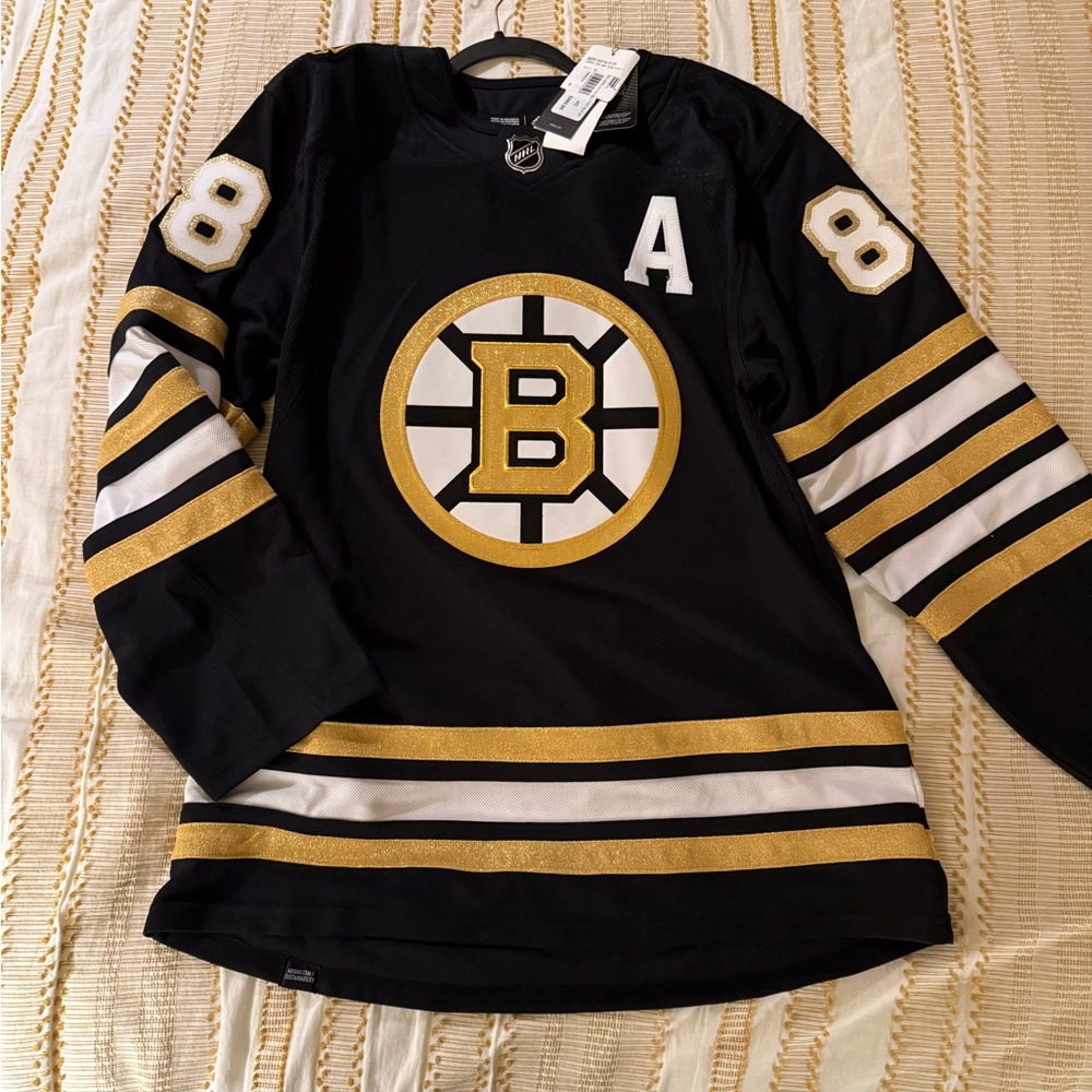 Adidas 100 Anniversary  Boston Bruins Jersey Mens 46/S